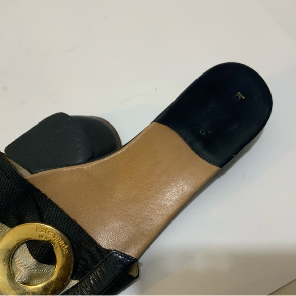 Kate Spade Sandals black and cream size 9B - Picture 10 of 10